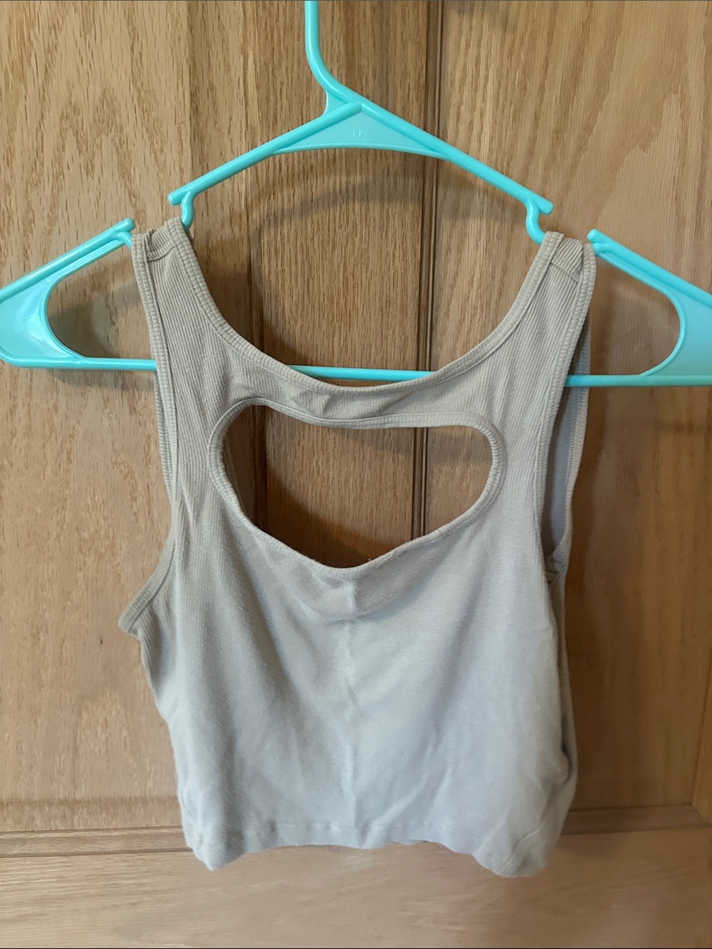 lululemon athletica Ribbed Scoop Back Tank - Beige - Picture 2 of 2